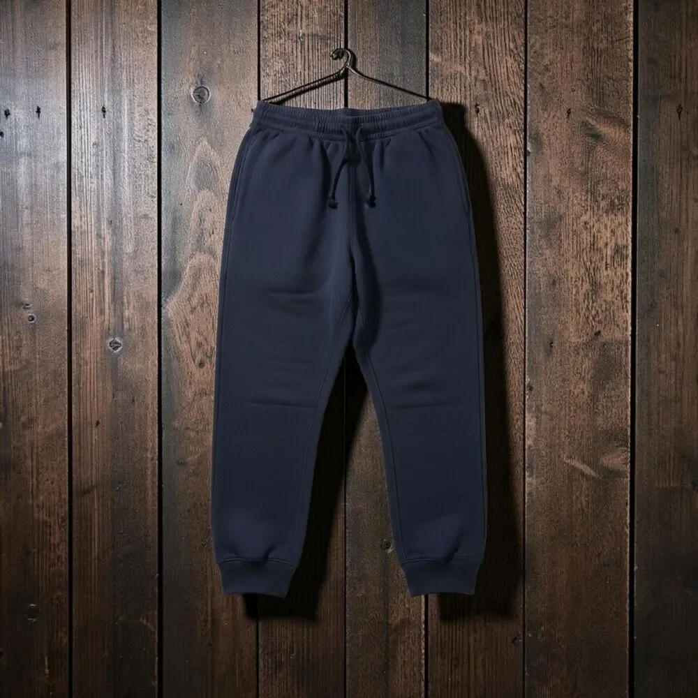 Men's All In Motion Jogger Sweatpants Size Large L Navy Blue Athletic Fleece